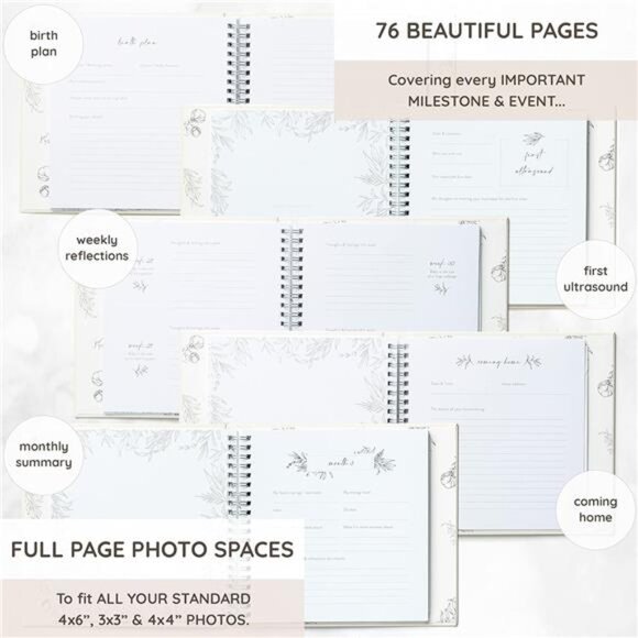 Keepsake Pregnancy Journal to Cherish Forever - A Pregnancy Book to Capture - Picture 5 of 7